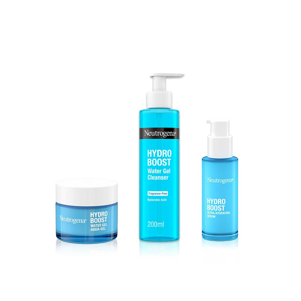 Neutrogena Hydro Boost bundle with hyaluronic acid products, UK version