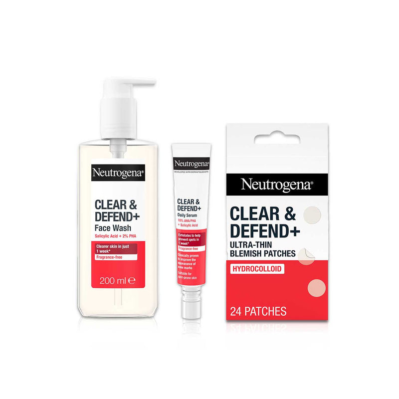 Neutrogena blemish treatment bundle skincare, UK version