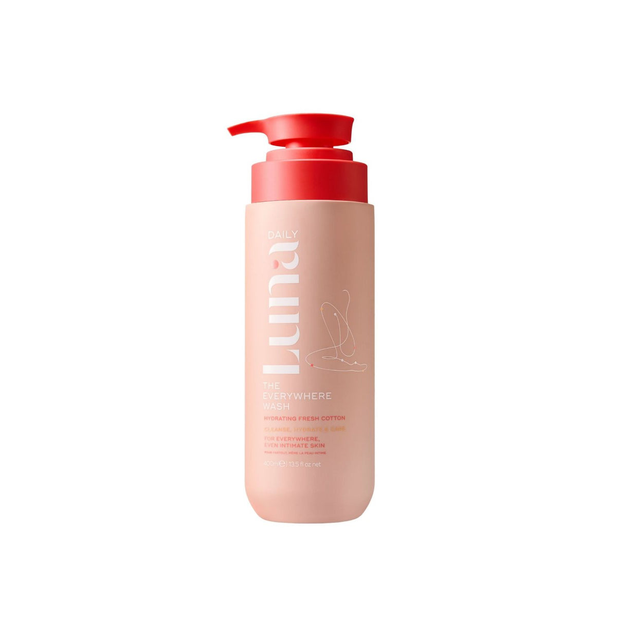 Luna Daily The Everywhere Wash body wash 400ml (British brand)