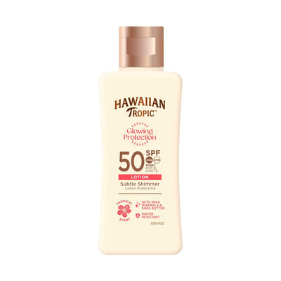 Boots Hawaiian Tropic Glowing Protection Lotion SPF50 Travel Size 75ml- Buy online at McGrocer