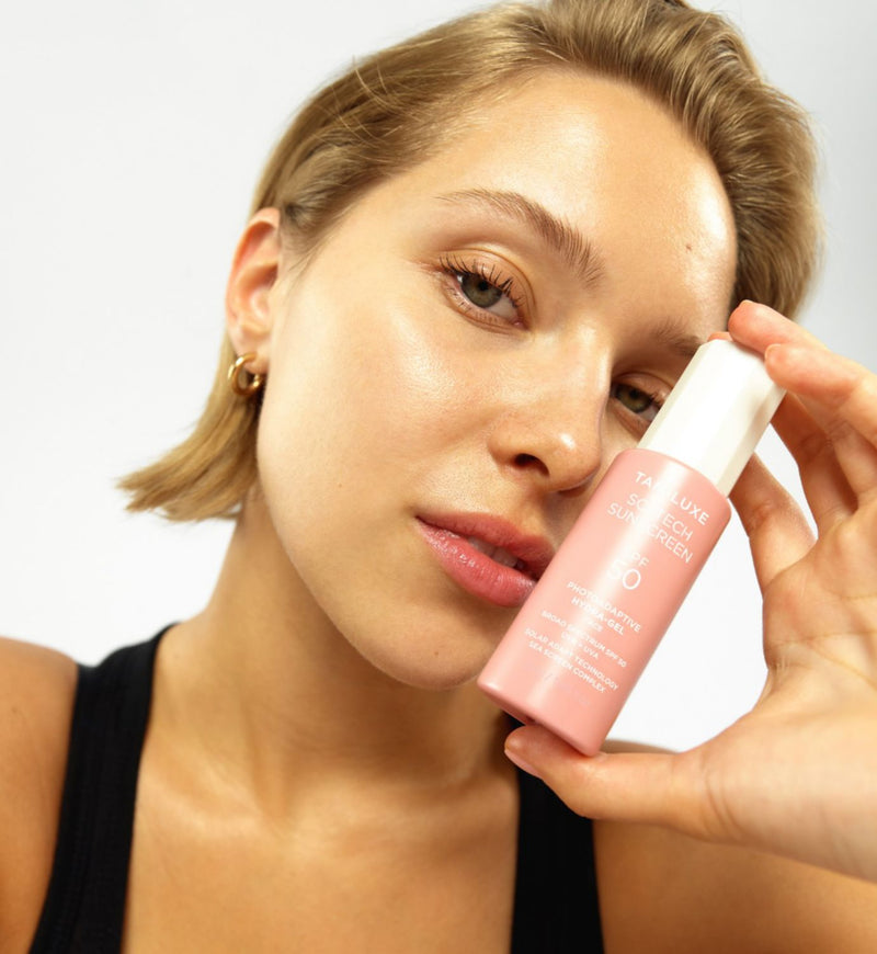 Tan-Luxe SPF50 face sunscreen photoadaptive hydra-gel 50ml (British brand)