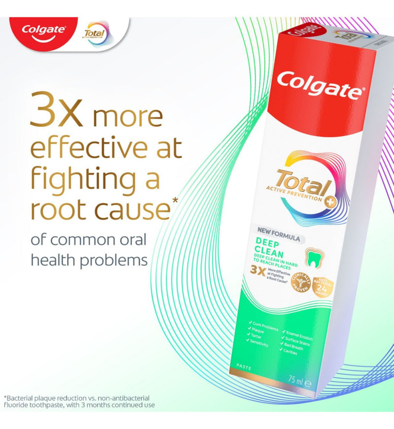 Colgate Total Active Prevention Deep Clean toothpaste 20ml, UK version