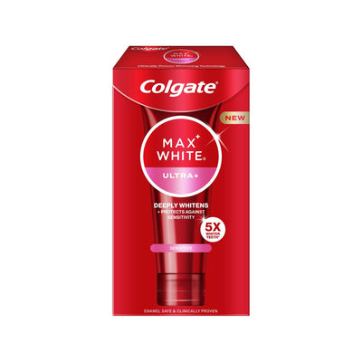 Boots Colgate Max White Ultra+ Sensitive Teeth Whitening Toothpaste 75ml- Buy online at McGrocer