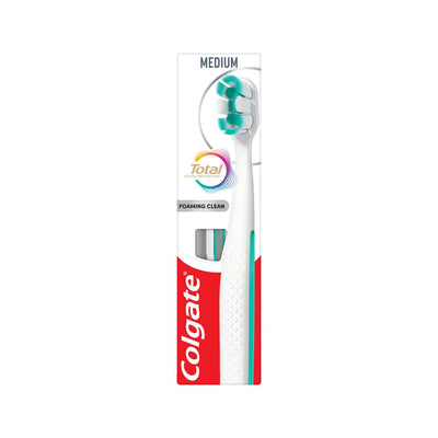 Boots Colgate Total Active Prevention Foaming Clean Medium Manual Toothbrush- Buy online at McGrocer