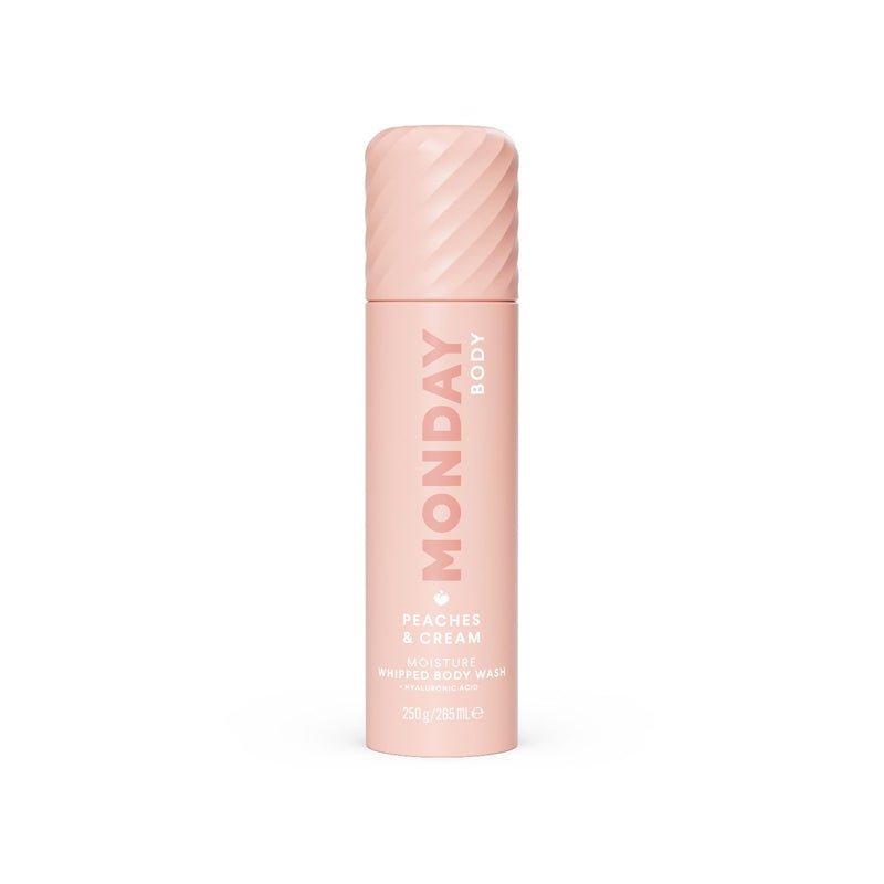 MONDAY Haircare whipped body wash Peaches & Cream 250g, imported from the UK