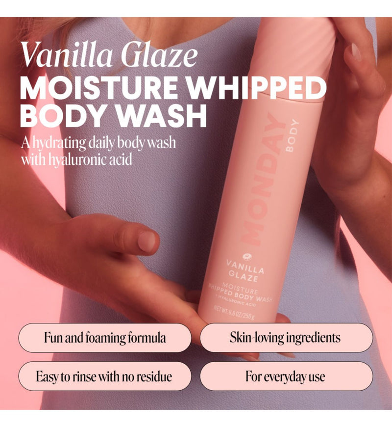 MONDAY Haircare Moisture Whipped Body Wash Vanilla Glaze 250g - British product