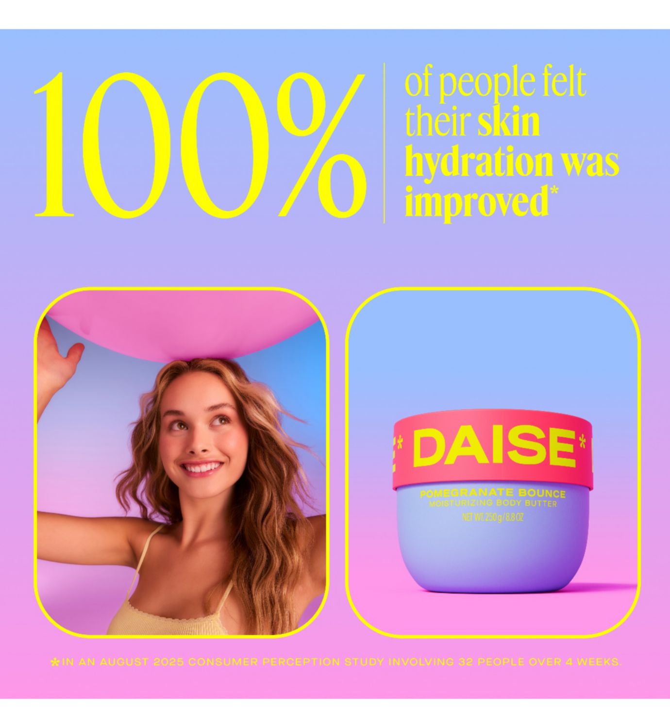 DAISE body butter Pomegranate 250g, imported from the UK