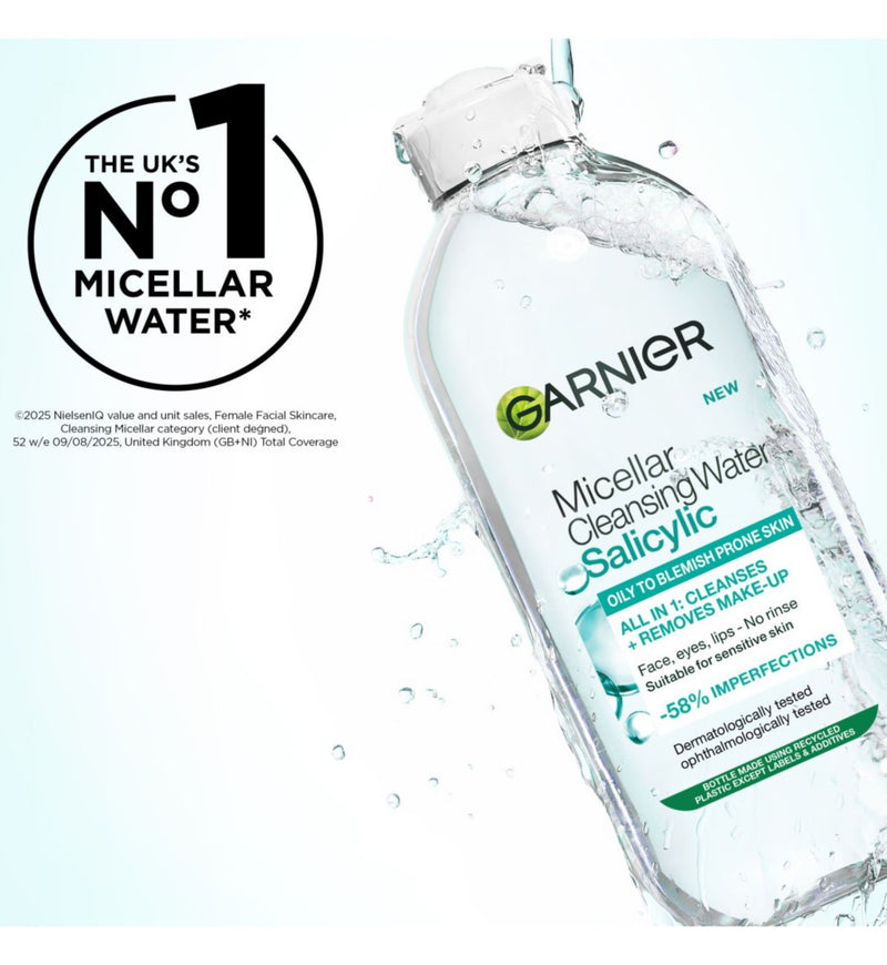 Garnier Salicylic Micellar Water 400ml - British product