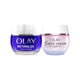 Olay Super Cream and Retinol 24 bundle 50ml each (British brand)
