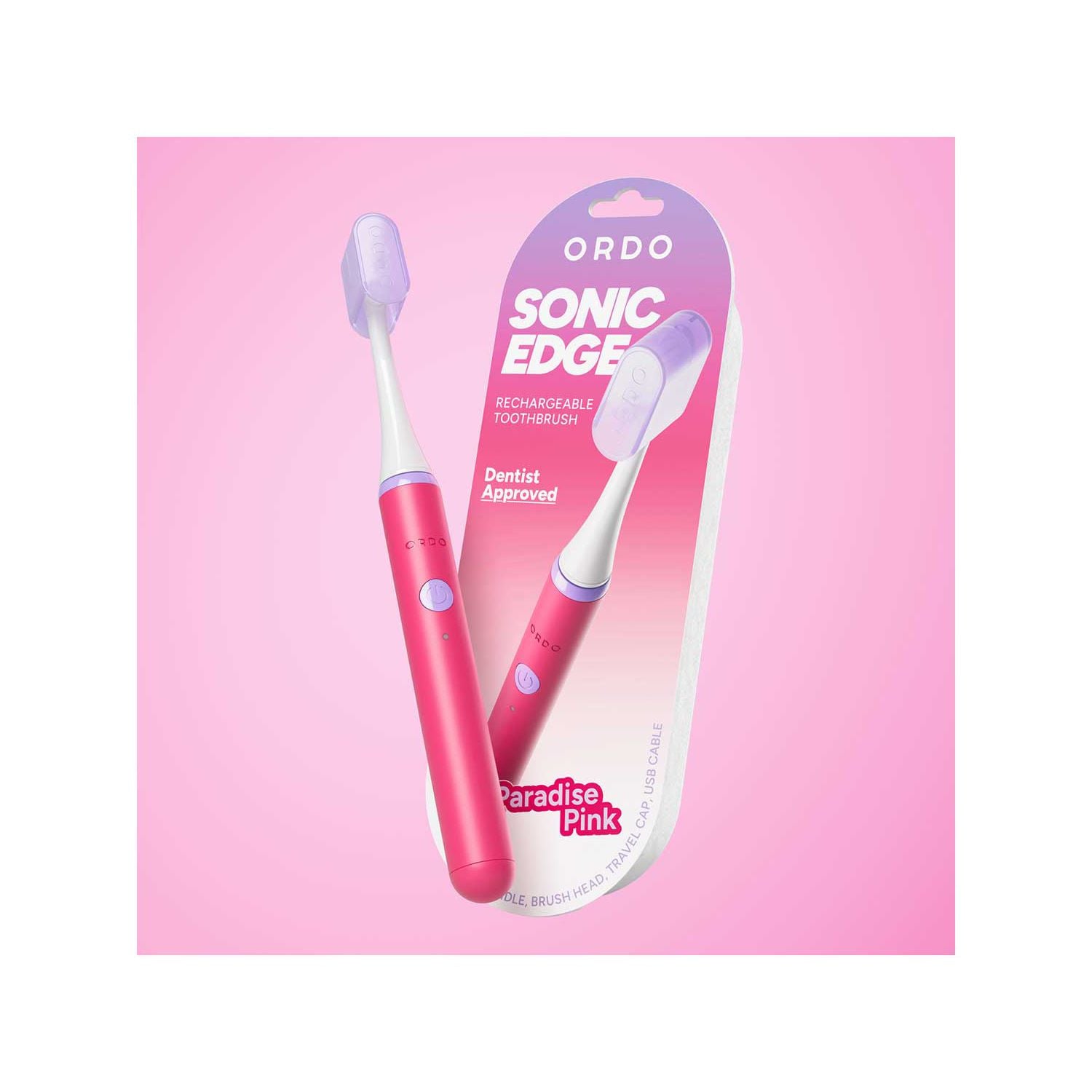 Ordo Sonic Edge toothbrush Paradise Pink (British brand)