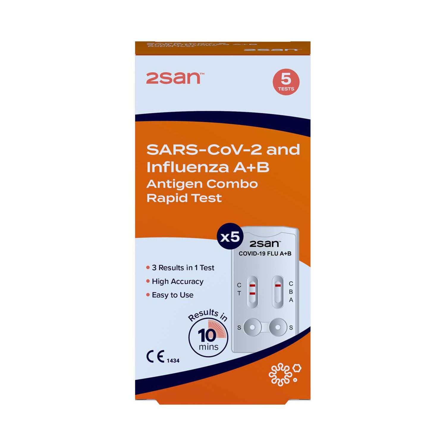 2San rapid test pack 5s, UK version