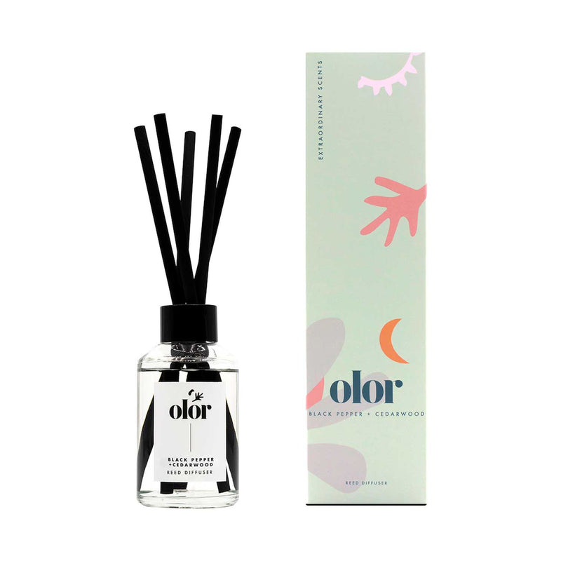 Olor Black Pepper and Cedarwood reed diffuser 120ml - British product