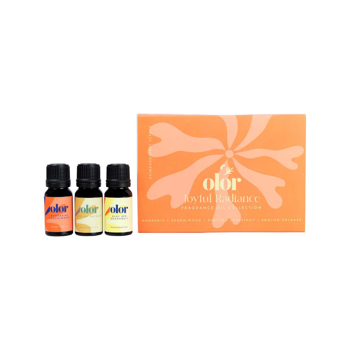 Olor Joyful Radiance fragrance oils gift set 3x10ml (British brand)