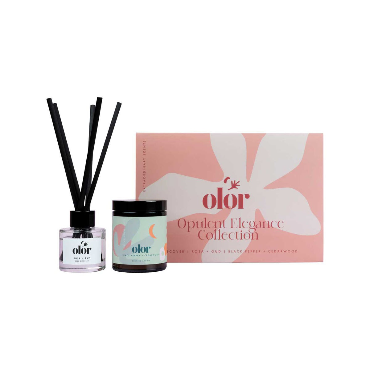 Olor luxury candle and diffuser gift set (British brand)