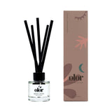 Olor smoked leather mini reed diffuser 50ml - British product