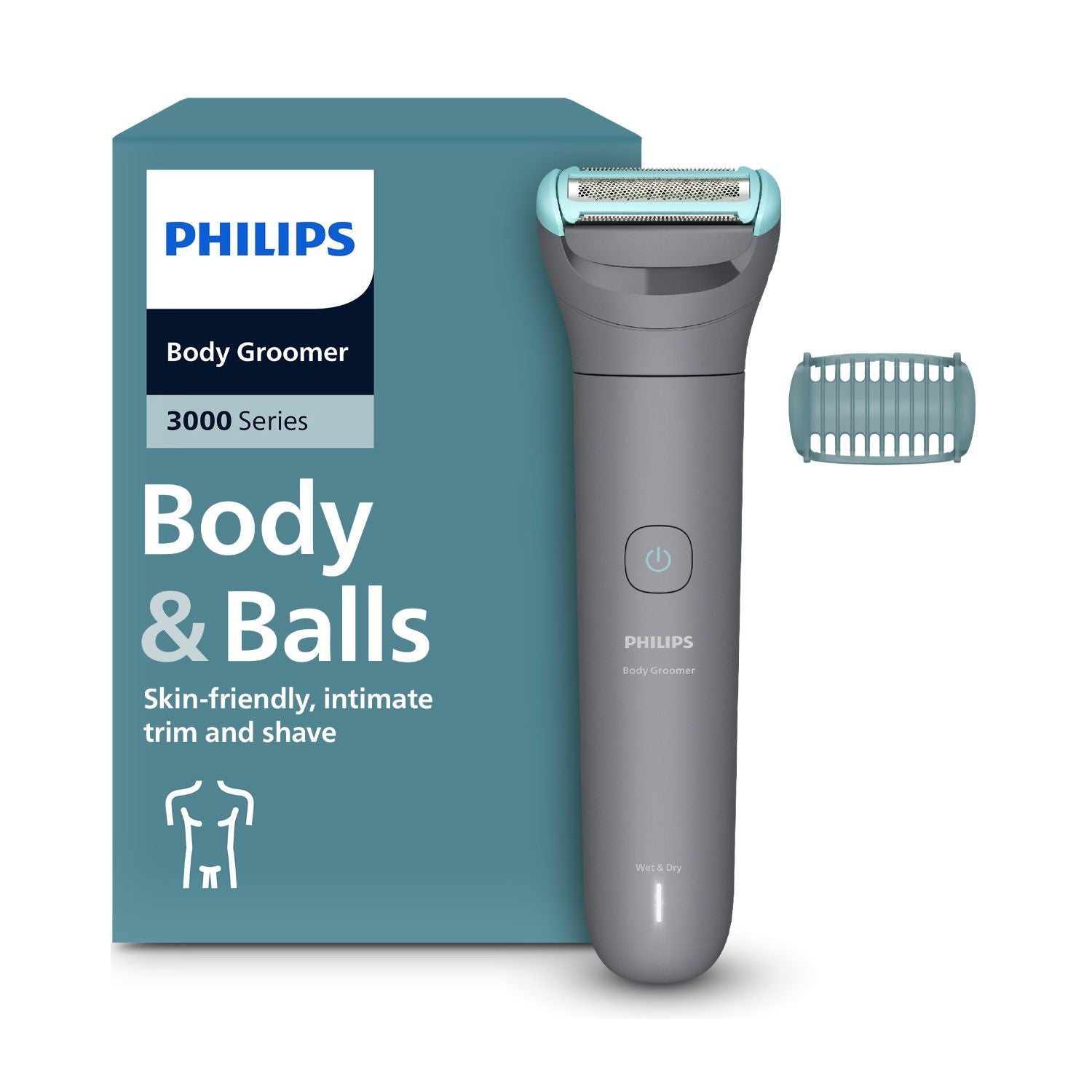 Philips Body Groomer 3000 Series for men with Triple Protect - British product
