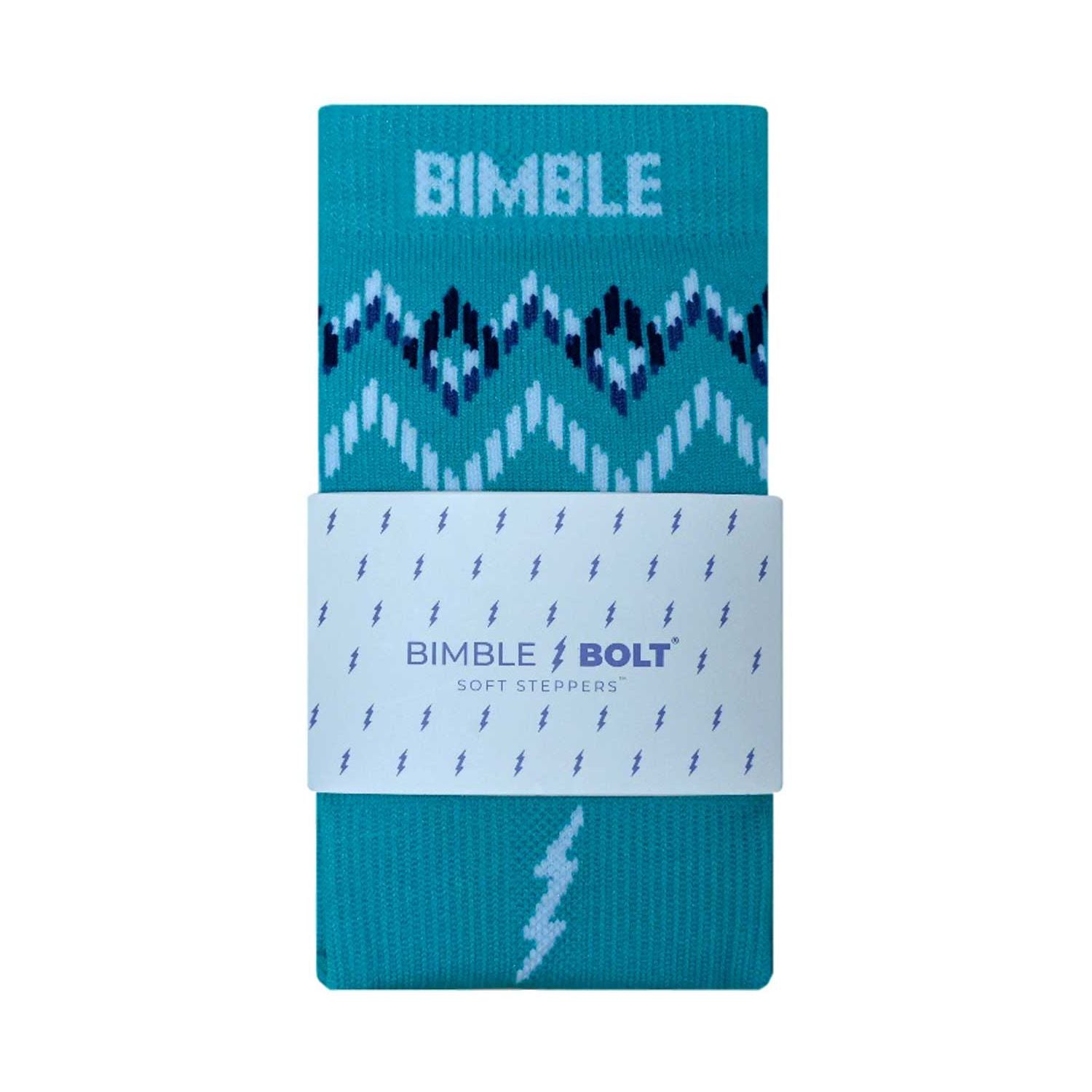 Bimble Bolt Sky High Mid Crew Socks Medium (British brand)
