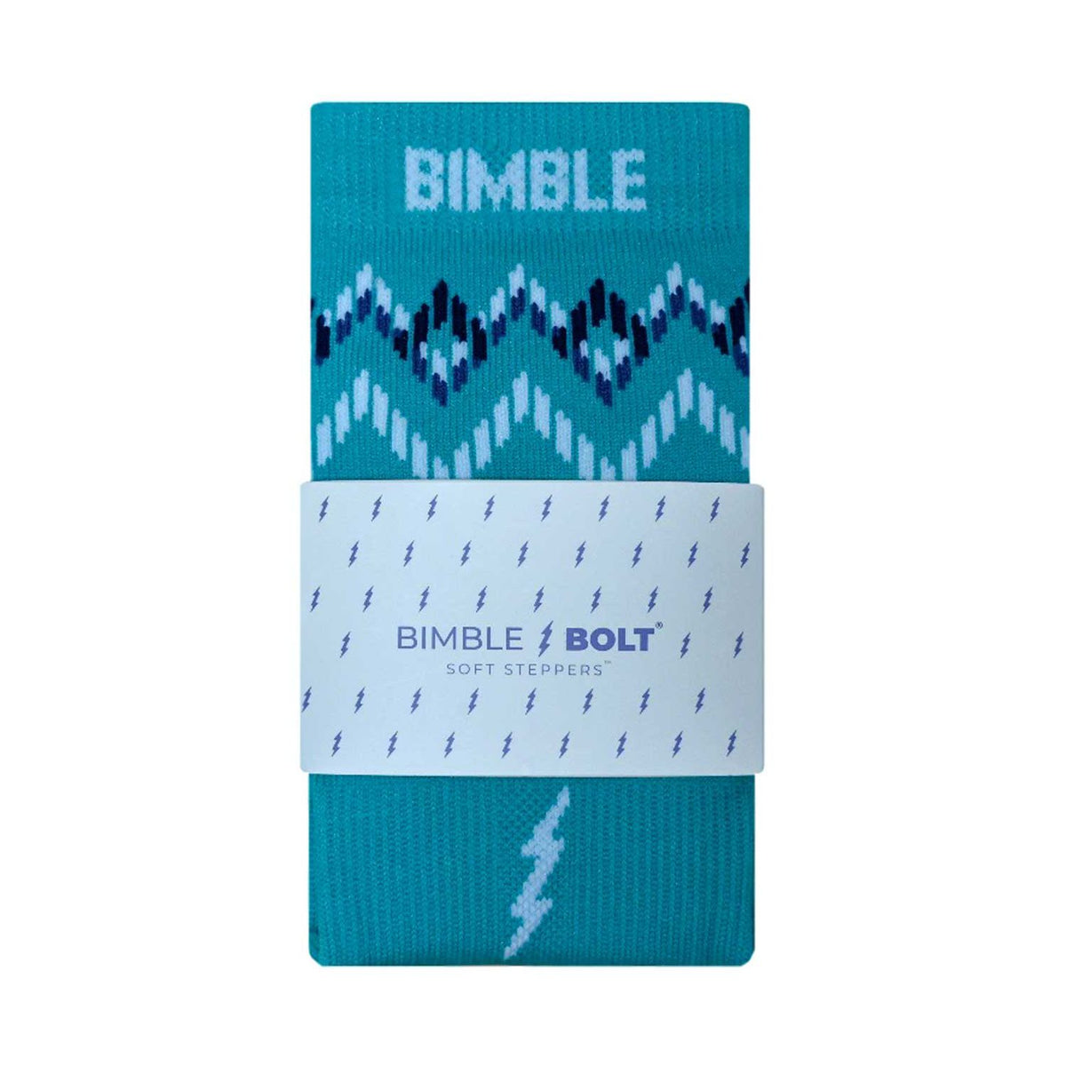 Bimble Bolt Sky High Mid Crew Socks Medium (British brand)