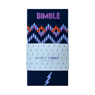 Boots Bimble and Bolt Blue Mountain Mid Crew Running Socks Small- Buy online at McGrocer