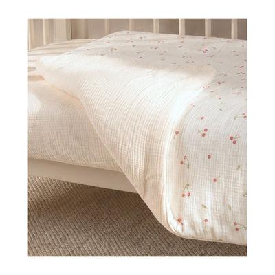 Boots Cuddleco Cot Bed Quilt Ditsy Cherry- Buy online at McGrocer