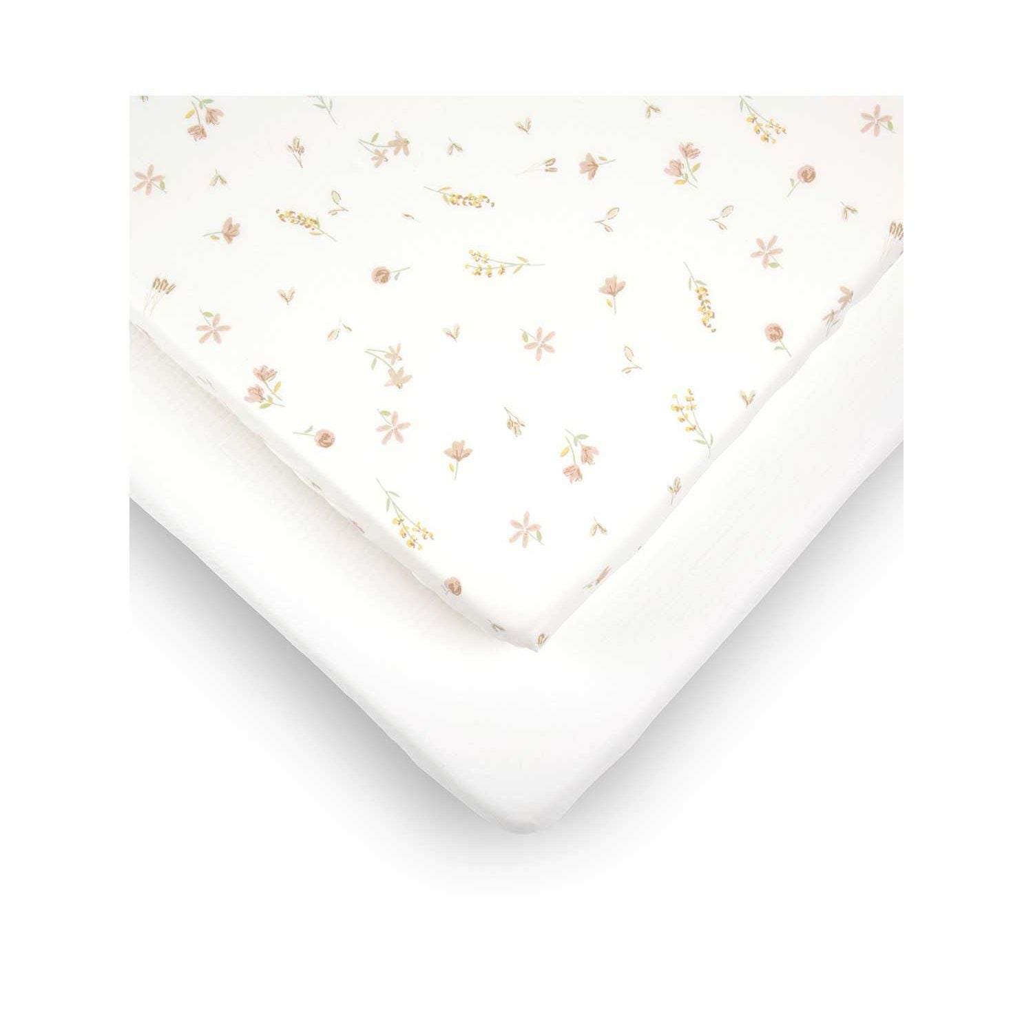 Cuddleco cot bed sheets cashmere meadow 2 pack (British brand)