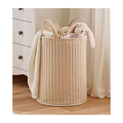 Boots CuddleCo Large Laundry Storage Basket Cashmere Waffle- Buy online at McGrocer