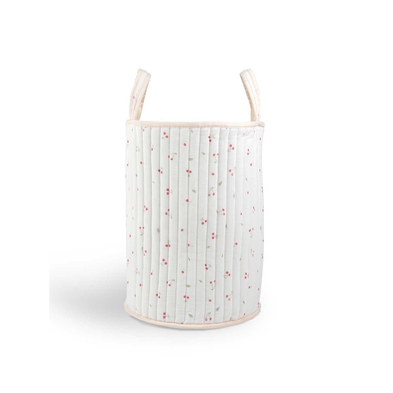 Cuddleco large laundry basket ditsy cherry print - British product