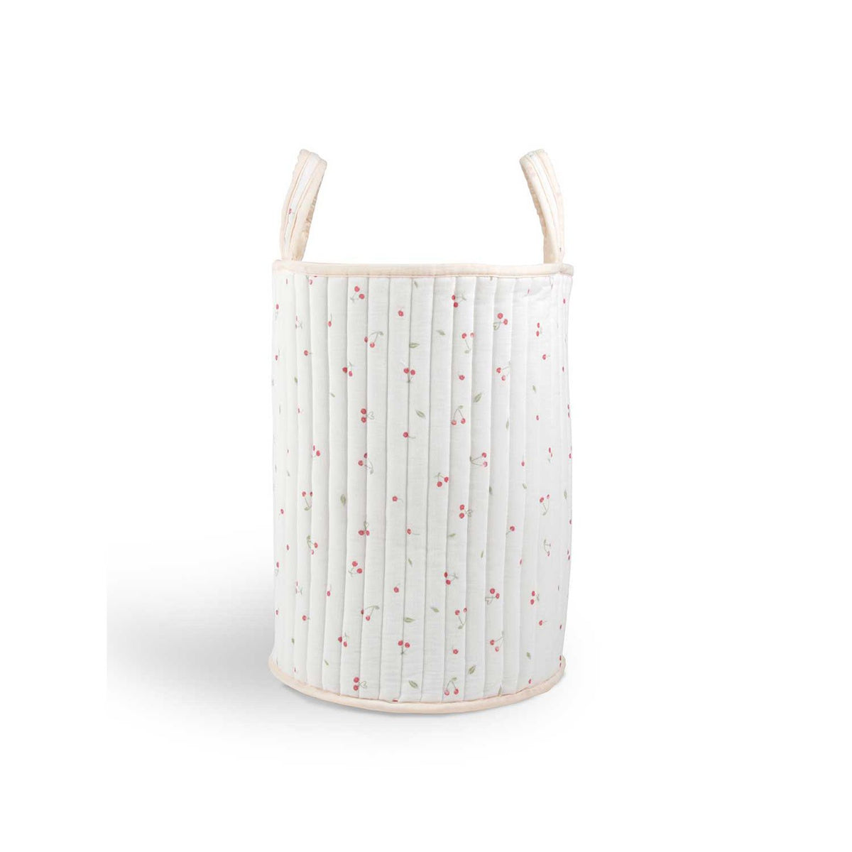 Cuddleco large laundry basket ditsy cherry print - British product