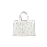 Cuddleco nappy caddy Cashmere Meadow quilted cotton - British product