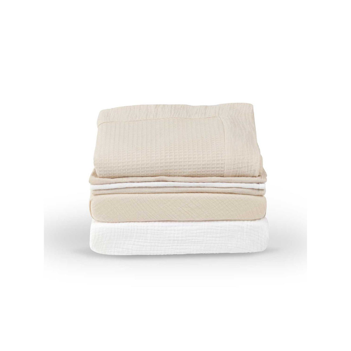Cuddleco crib bedding set cashmere waffle, UK version