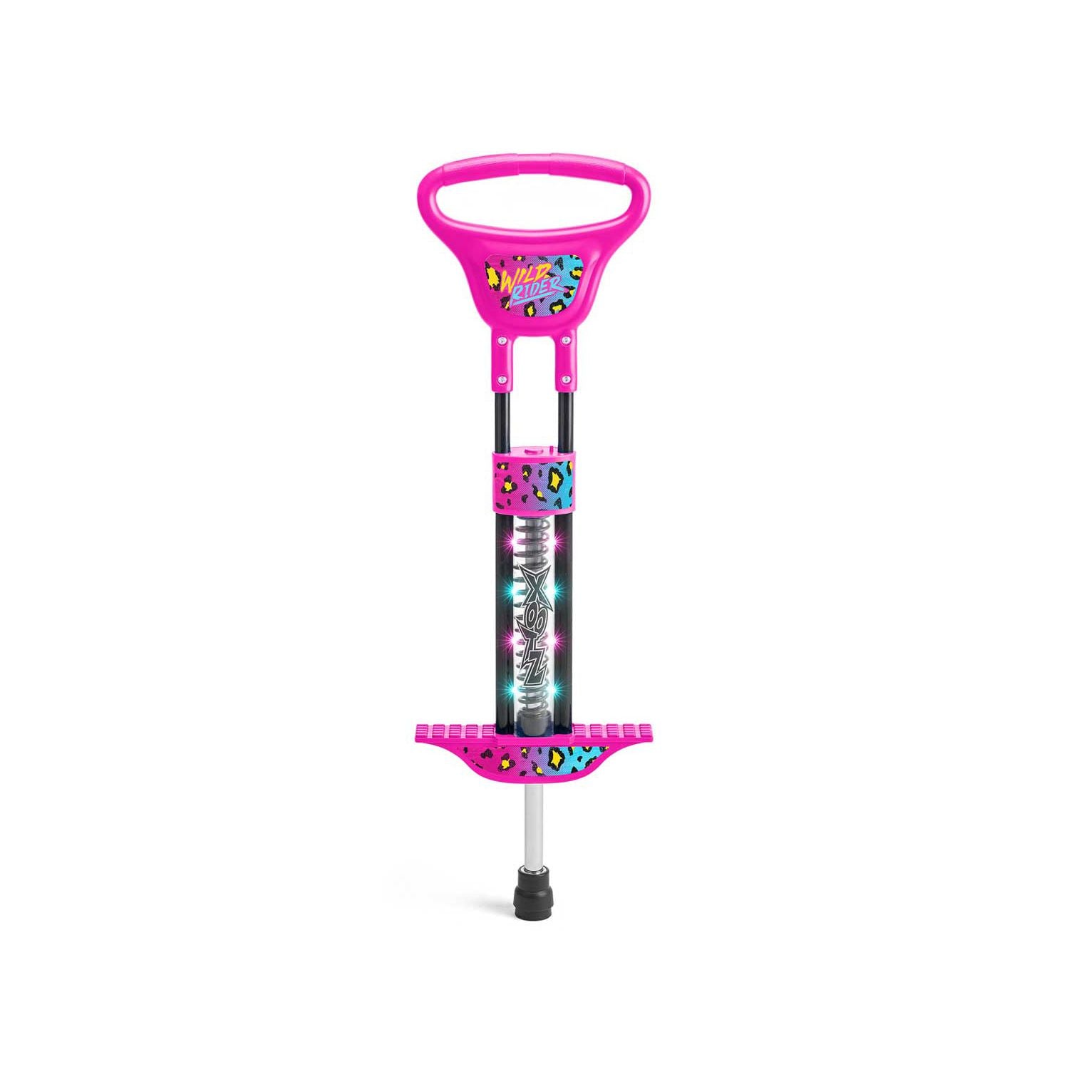 Xootz Wild Rider LED pogo stick pink - British product