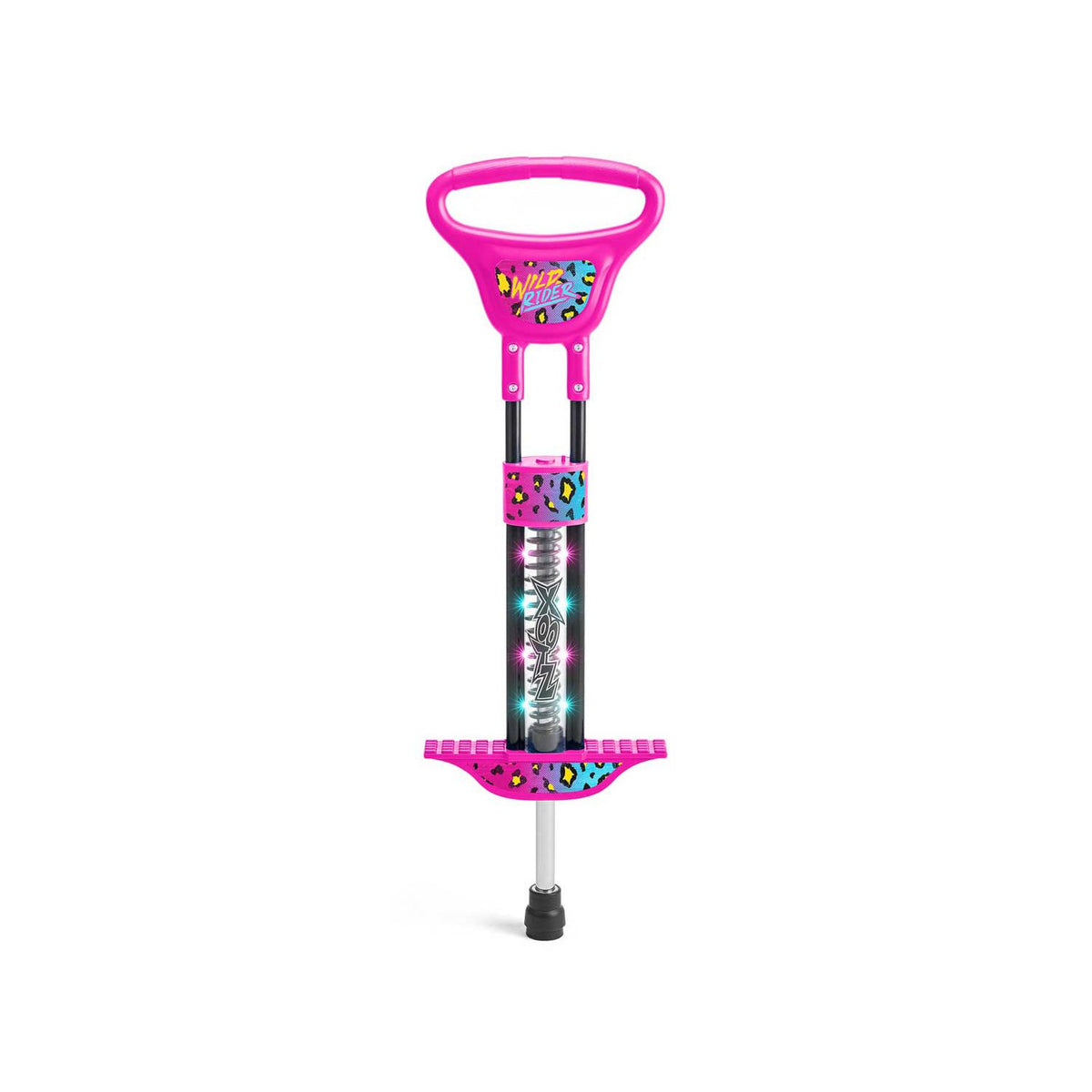Xootz Wild Rider LED pogo stick pink - British product