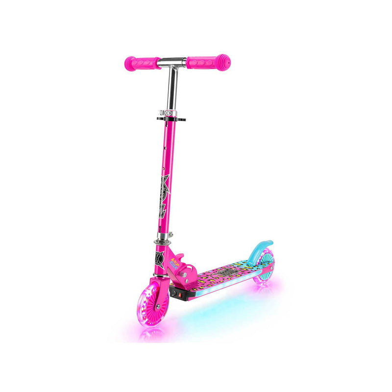 Xootz Wild Rider Led scooter pink, UK version