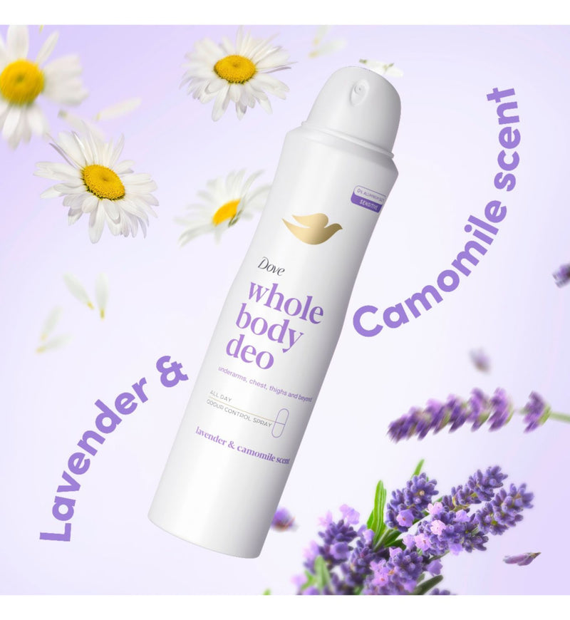 Dove deodorant spray Lavender & Camomile 150ml - British product