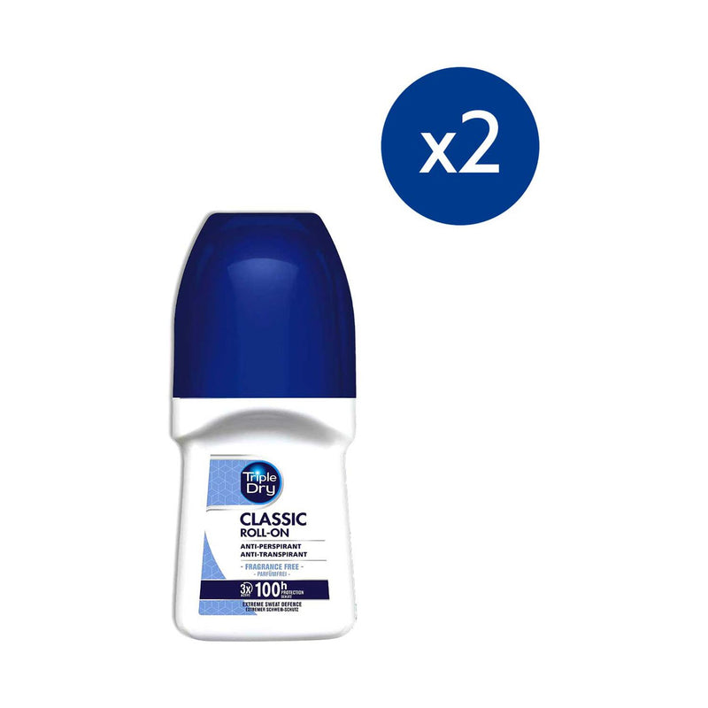 Triple Dry antiperspirant roll-on 50ml (British brand)