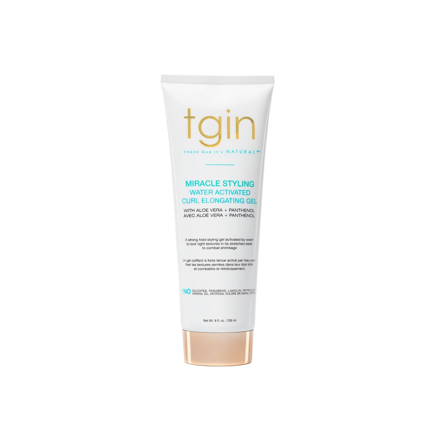 tgin curl elongating gel 236ml, UK version