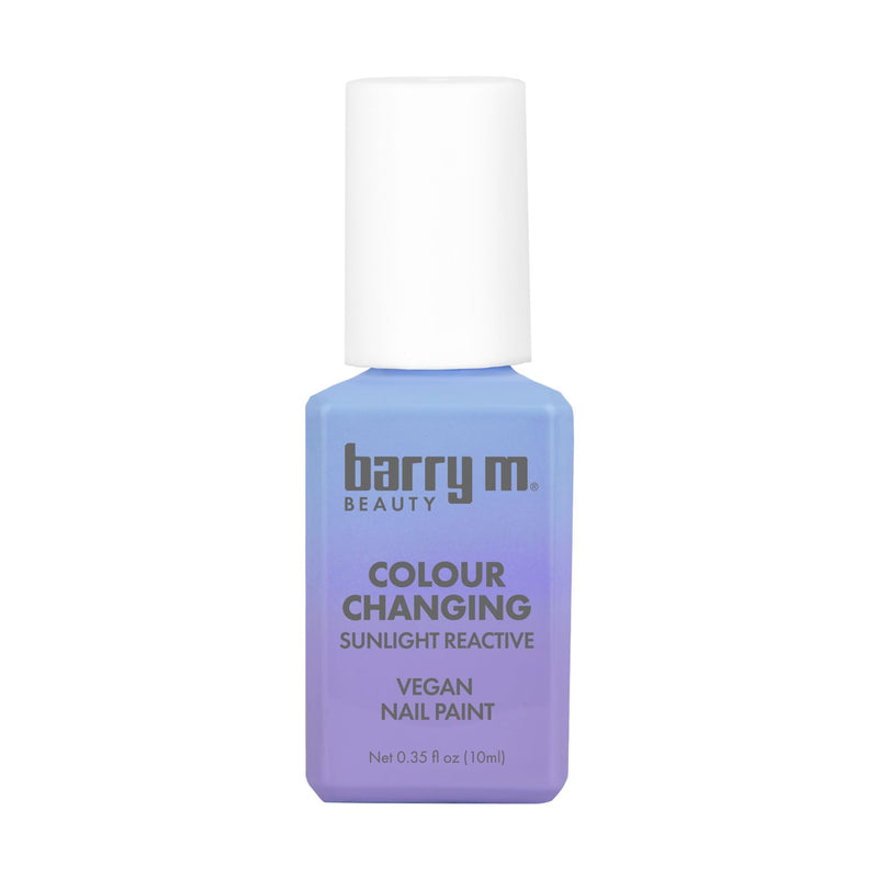 Barry M colour changing nail paint blue to lilac 10ml (British brand)