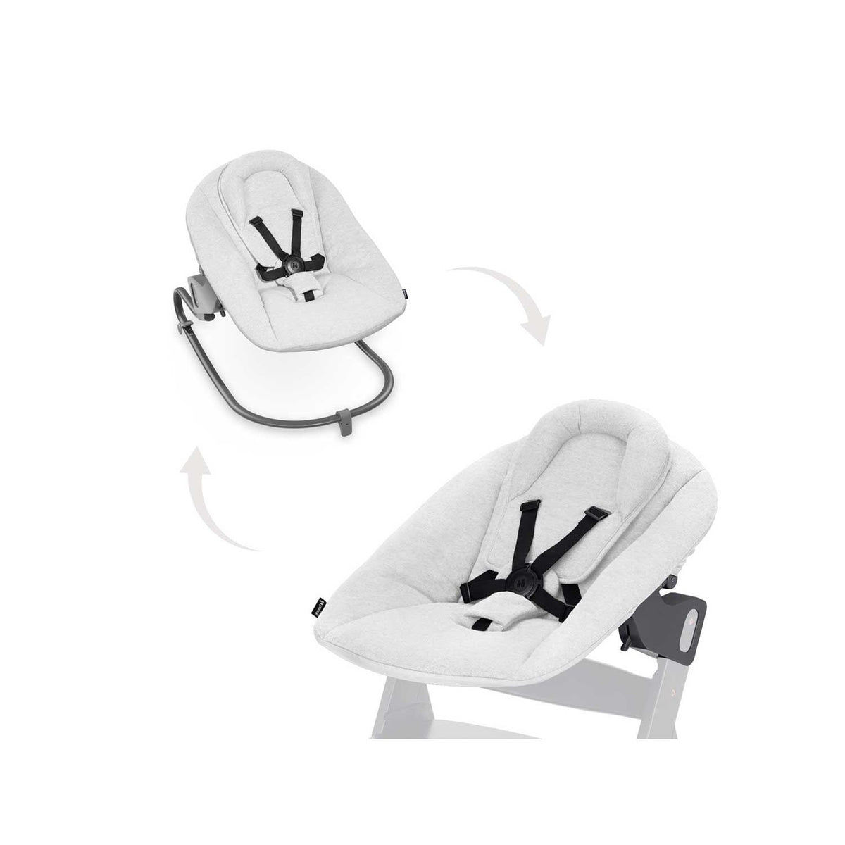 Hauck baby bouncer Premium Light Grey, UK version