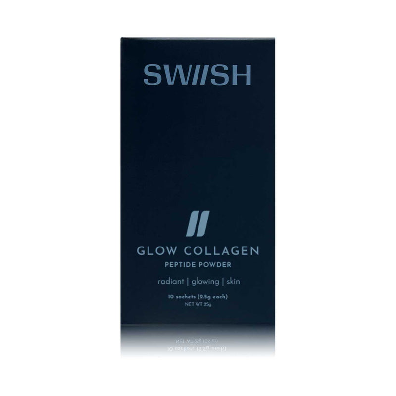 SWIISH Glow Collagen Peptide Powder sachets 25g - British product