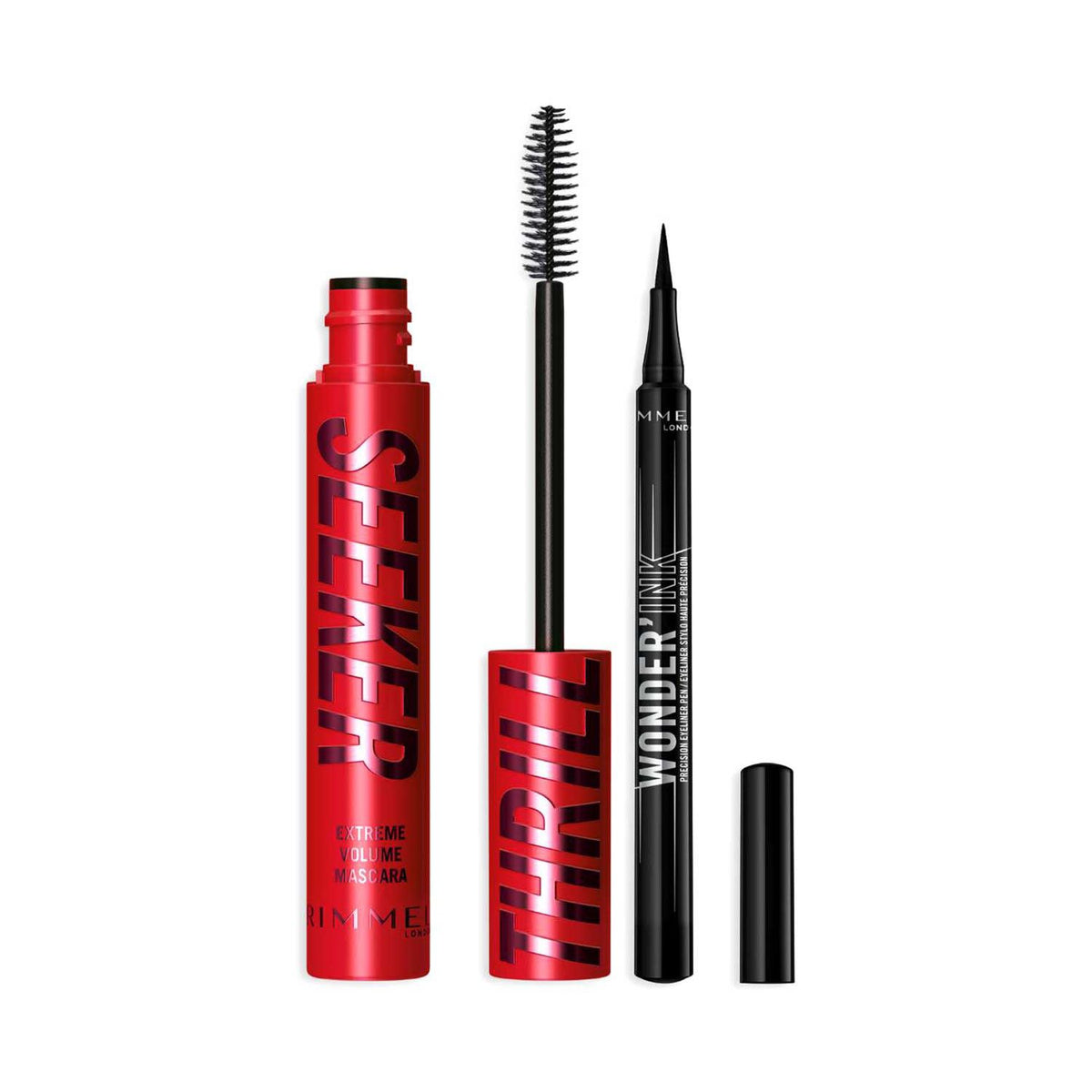 Rimmel Thrillseeker Extreme Eye Bundle black mascara and eyeliner (British brand)