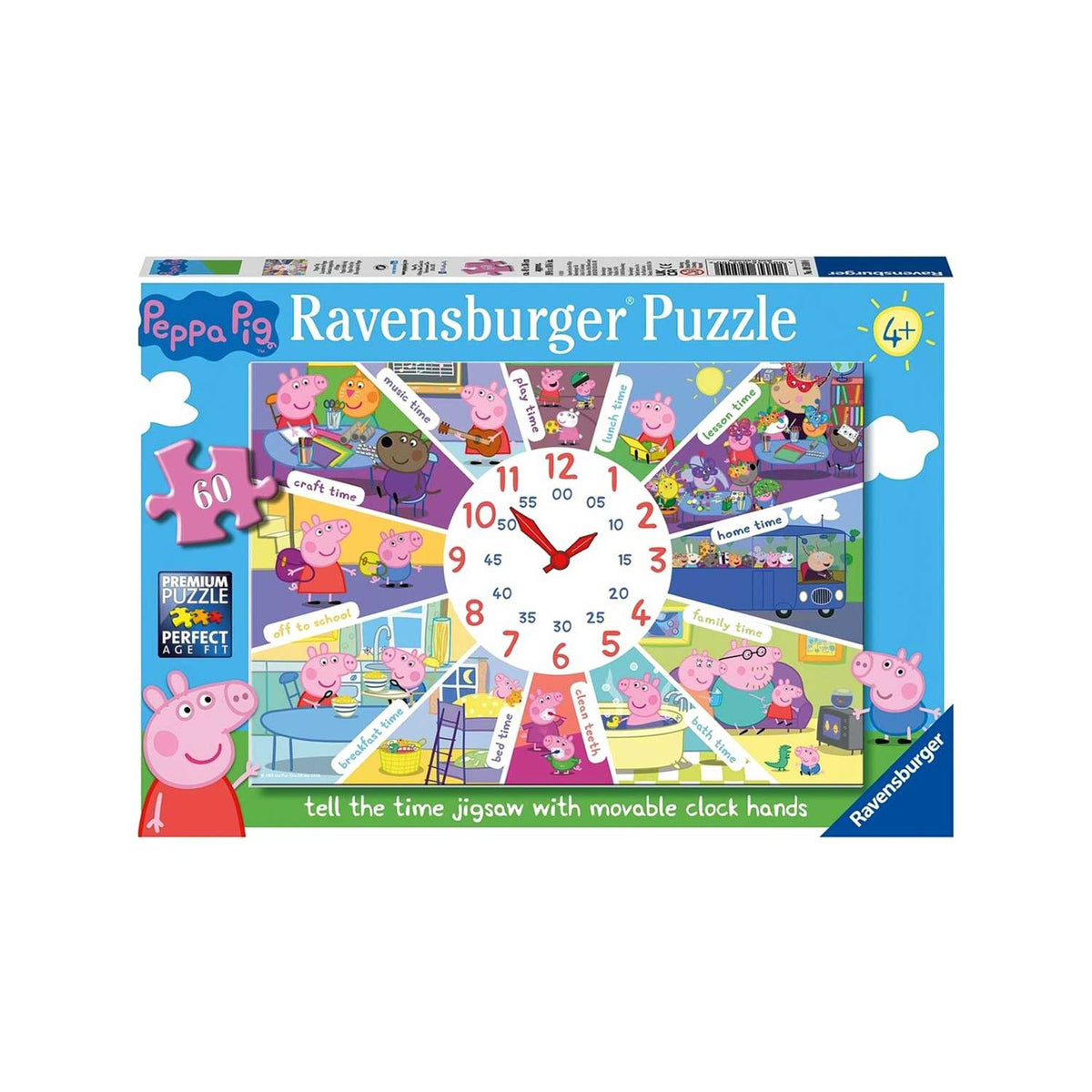 Ravensburger Peppa Pig clock puzzle 60-piece British brand