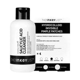 INKEY Salicylic Acid Cleanser and Pimple Patches set 150ml, imported from the UK