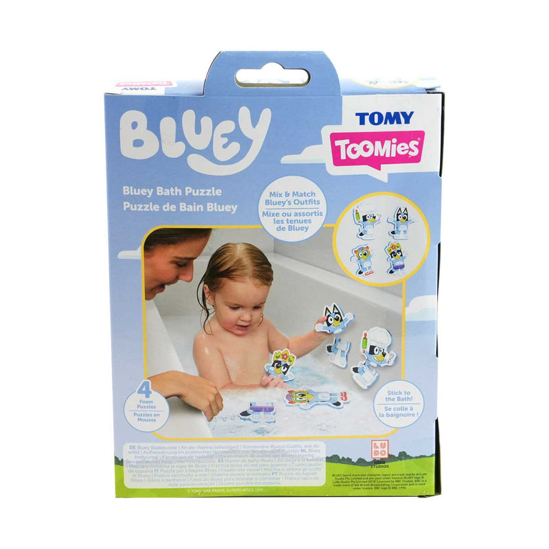 Tomy Bluey Bath Puzzle with 8 foam pieces, imported from the UK
