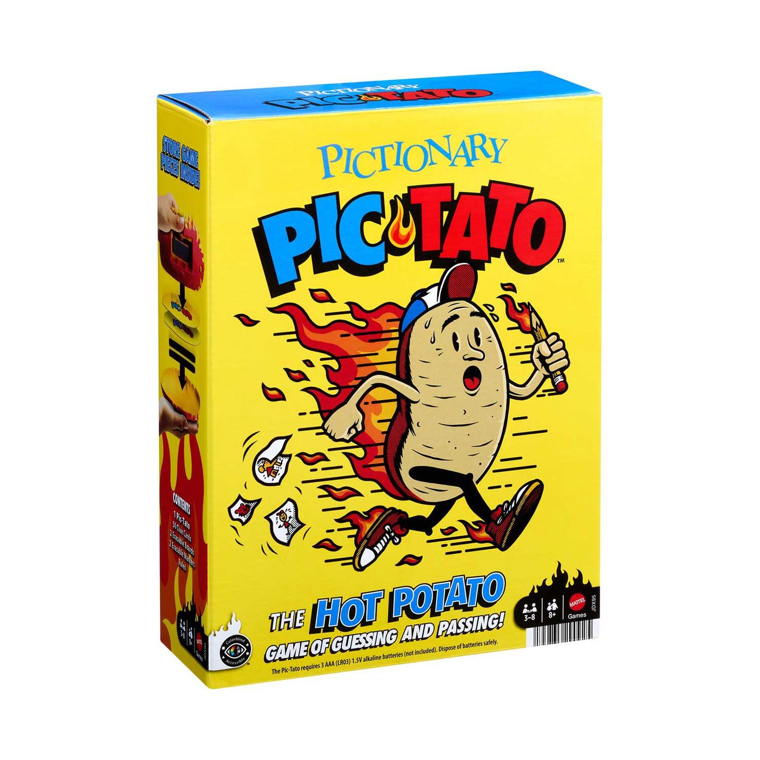Mattel Pictionary Pic-Tato board game with music, UK version