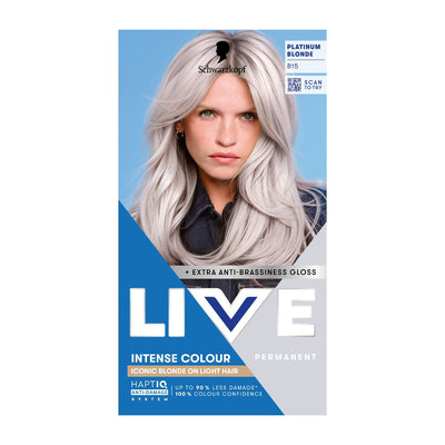 Boots Schwarzkopf LIVE Intense Colour B15 Platinum Blonde Permanent Hair Dye- Buy online at McGrocer