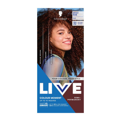 Boots Schwarzkopf LIVE Colour Moment 065 Spicy Rum Semi-Permanent Hair Dye- Buy online at McGrocer