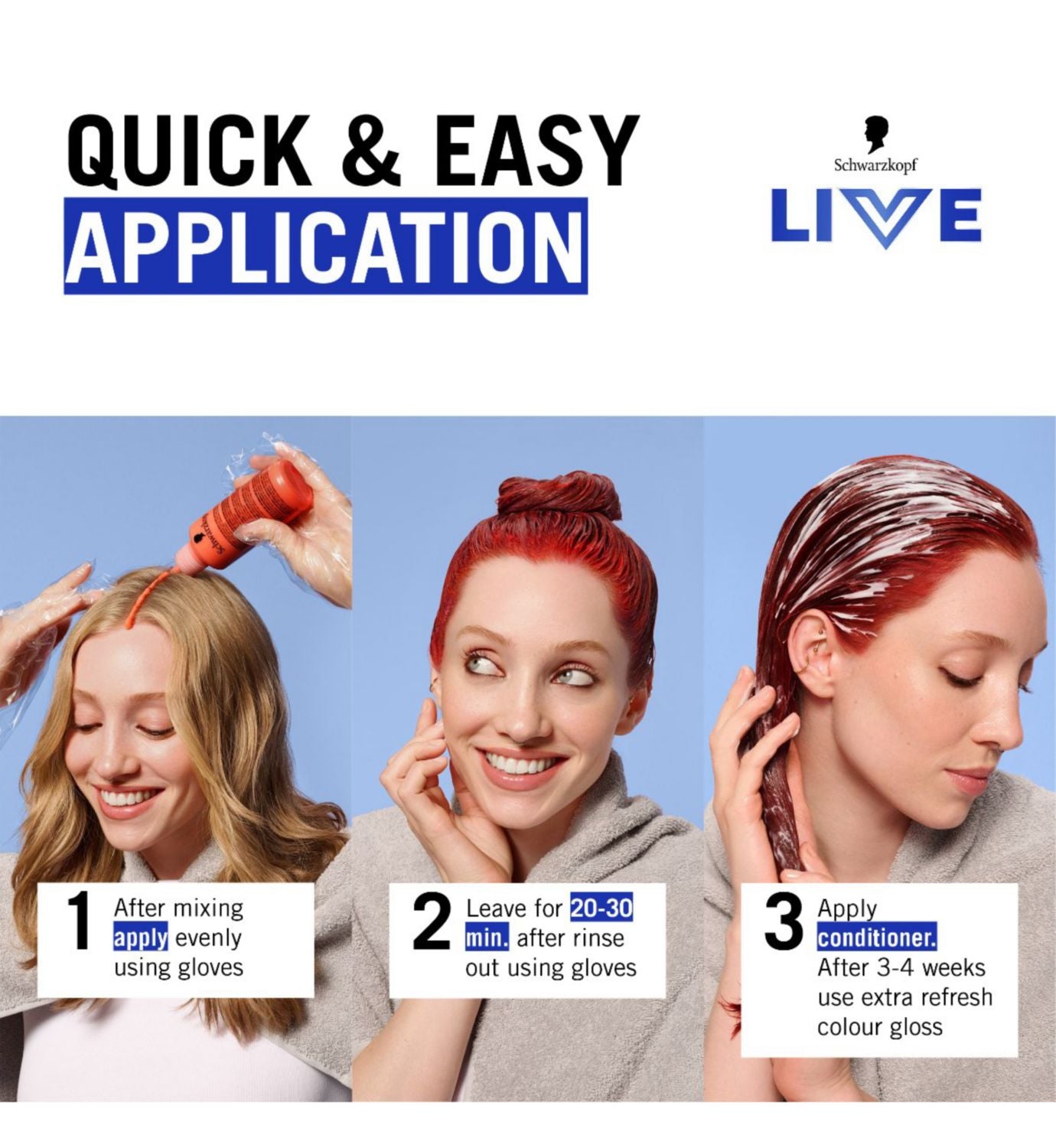 Schwarzkopf L68 Volcanic Blaze hair dye - British product