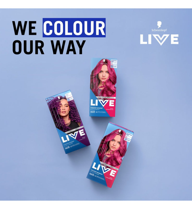 Schwarzkopf Shocking Pink semi-permanent hair dye - British product