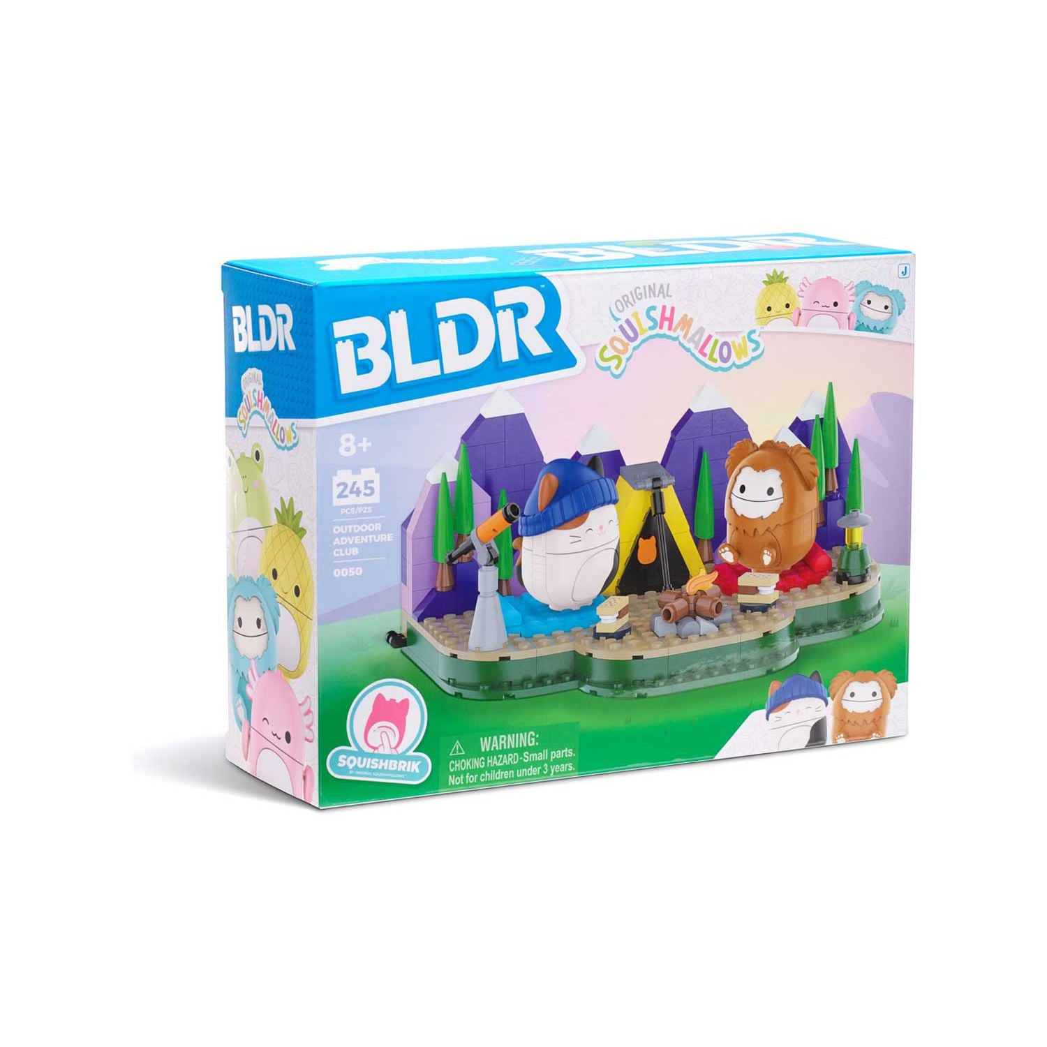 Jazwares Squishmallows BLDR camping building set (British brand)