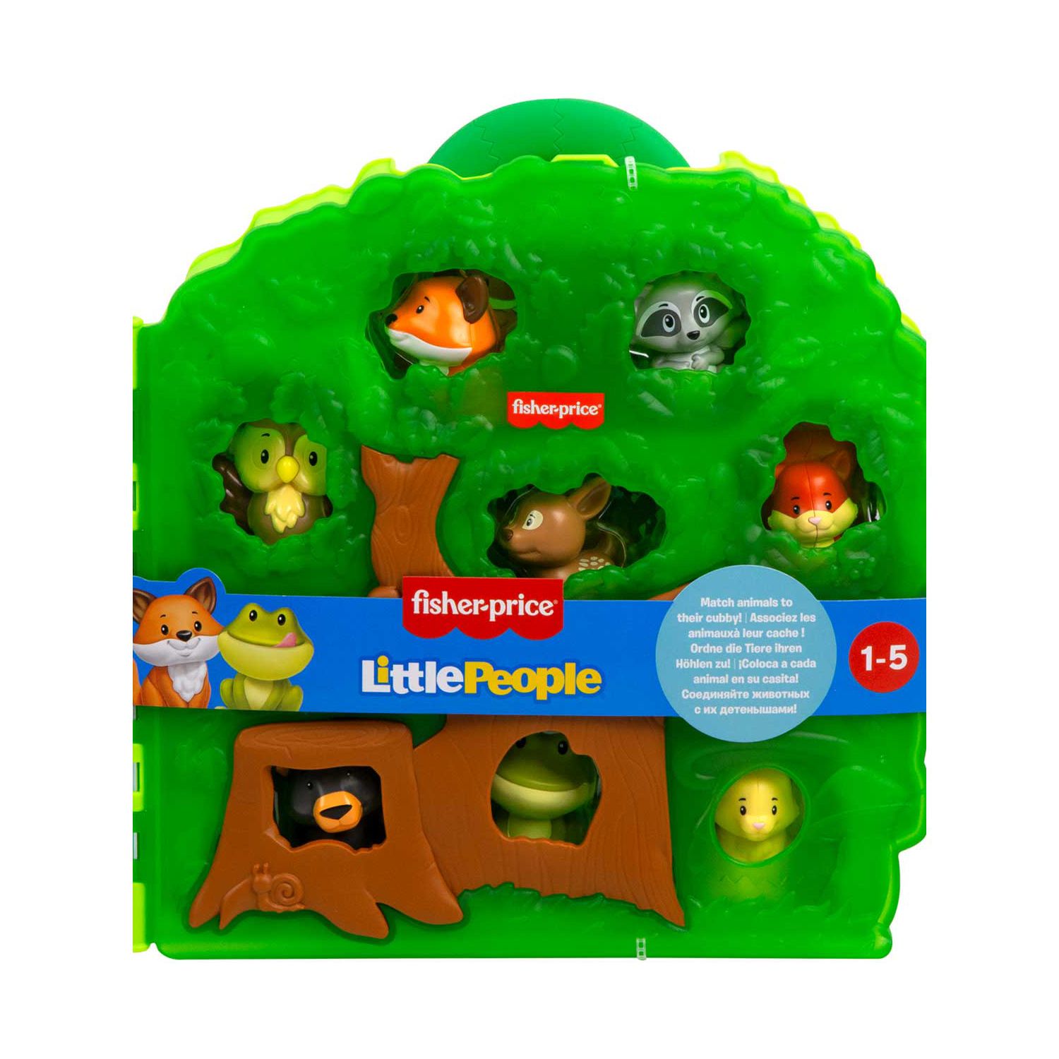 Fisher-Price Little People Forest Friends Carry Case with animal figures, UK version